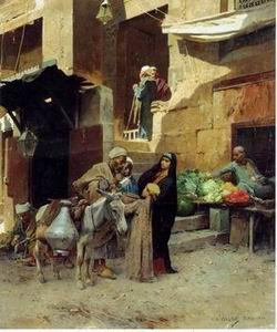 unknow artist Arab or Arabic people and life. Orientalism oil paintings 179